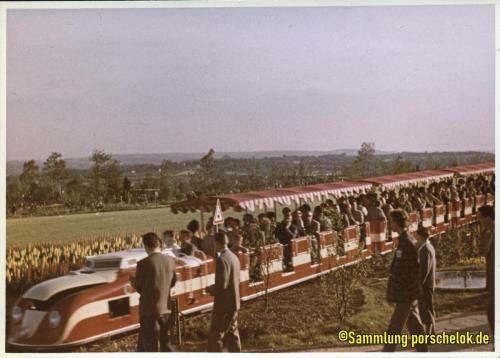 Kleinbahn im Westfalenpark um 1960 - bearbeitet
